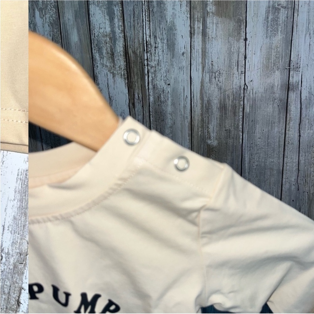 NWT Tiny Tribe Hello Pumpkin Cream Top - Picture 6 of 8
